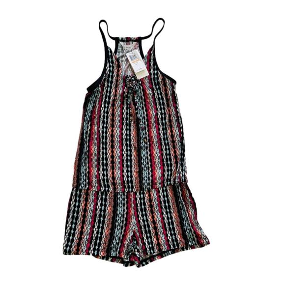 Ella Moss Romper The Dreamer Multicolored Sleeveless Racerback Romper Small - Picture 11 of 11